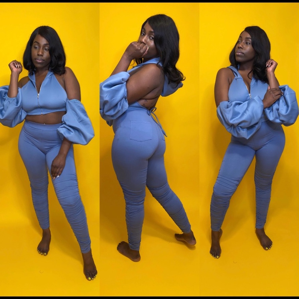 Two Piece Cropped Jogger Set